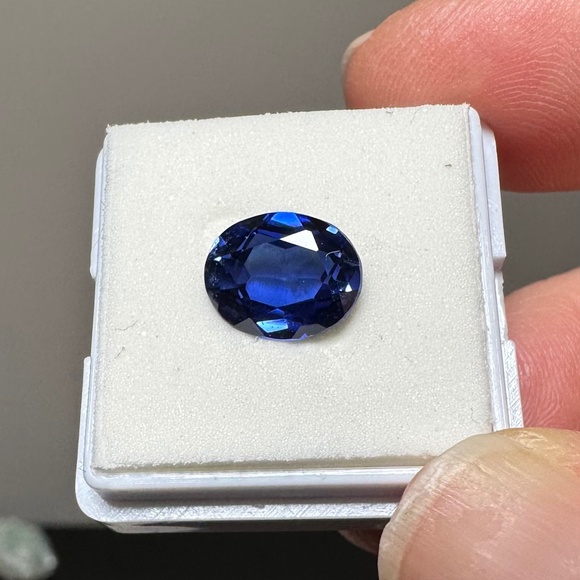 👑 2.86 CT Natural BLUE SAPPHIRE Vivid Royal Hue Huge Gemstone - Picture 1 of 5